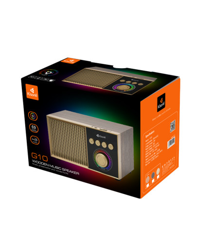 Тонколона Kisonli G10, Bluetooth, USB, SD, RGB, AUX, FM, Различни цветове - 22308