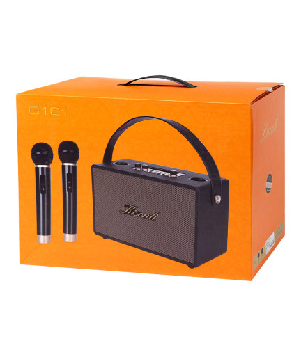 Тонколона Kisonli G101, Караоке, Bluetooth, USB, SD, AUX, Различни цветове - 22300