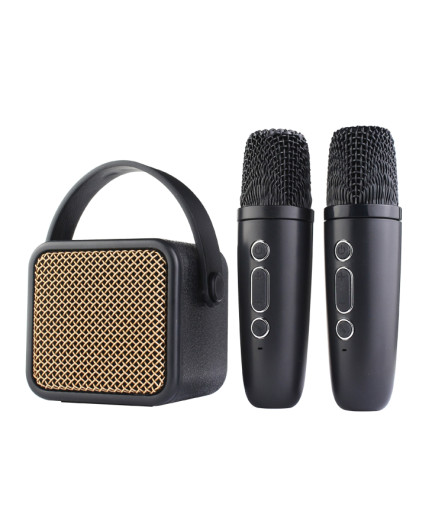 Тонколона Kisonli G23, Караоке, Bluetooth, USB, SD, AUX, RGB, Черен - 22298