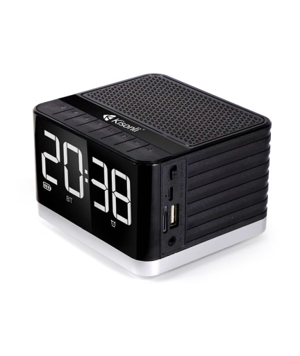 Тонколона Kisonli G8, Bluetooth, Часовник, USB, SD, FM, AUX, RGB, Различни цветове - 22281