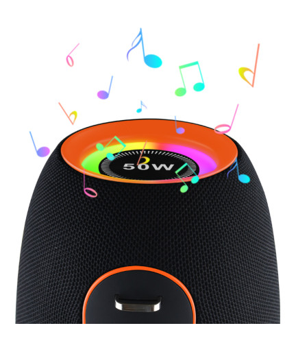 Тонколона Kisonli K8, Bluetooth, USB, SD, AUX, RGB, Черен - 22296