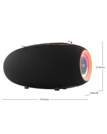 Тонколона Kisonli K8, Bluetooth, USB, SD, AUX, RGB, Черен - 22296
