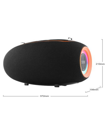 Тонколона Kisonli K8, Bluetooth, USB, SD, AUX, RGB, Черен - 22296