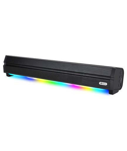 Тонколона Kisonli LED-802, Bluetooth, USB, SD, RGB, AUX, FM, Черен - 22314