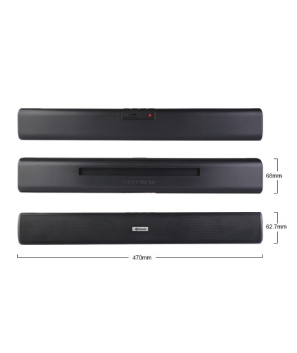 Тонколона Kisonli LED-803, Bluetooth, USB, SD, AUX, FM, Черен - 22315
