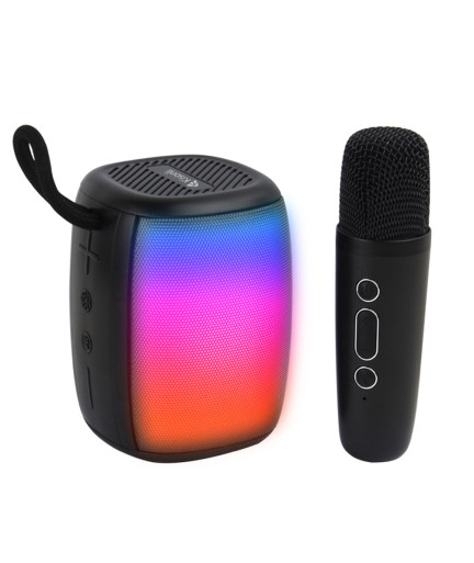 Тонколона Kisonli LED-805, Bluetooth, USB, SD, AUX, FM, Черен - 22316