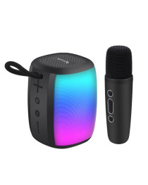 Тонколона Kisonli LED-805, Bluetooth, USB, SD, AUX, FM, Черен - 22316