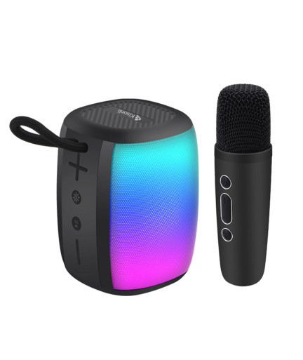 Тонколона Kisonli LED-805, Bluetooth, USB, SD, AUX, FM, Черен - 22316