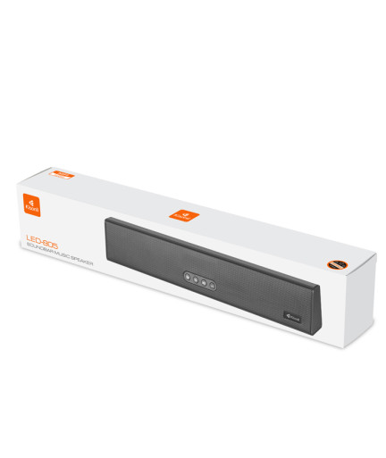 Тонколона Kisonli LED-805, Bluetooth, USB, SD, AUX, FM, Черен - 22316