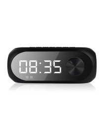 Тонколона Kisonli LP-2S, Bluetooth, Часовник, SD, FM, AUX, RGB, Черен - 22280