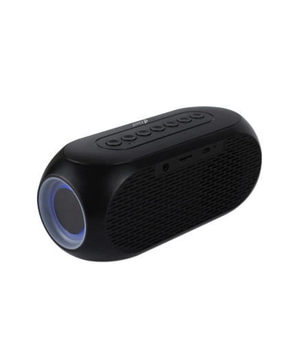 Тонколона Kisonli LP-2S, Bluetooth, Часовник, SD, FM, AUX, RGB, Черен - 22280