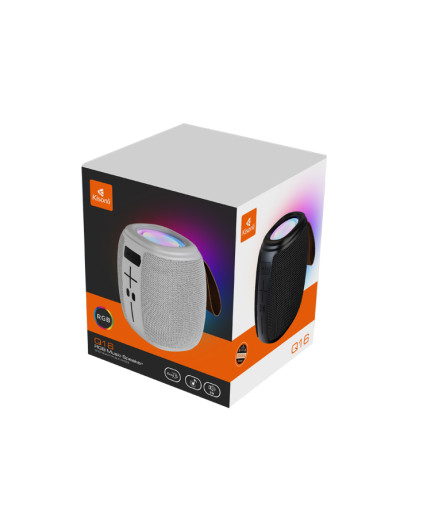 Тонколона Kisonli Q16, Bluetooth, USB, SD, FM, RGB, Различни цветове - 22285