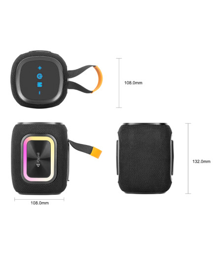 Тонколона Kisonli Q25, Bluetooth, USB, SD, FM, RGB, Различни цветове - 22286