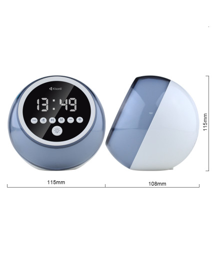 Тонколона Kisonli Q6C, Bluetooth, SD, FM, RGB, Бял - 22283