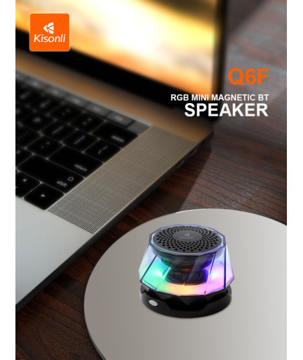 Тонколона Kisonli Q6F, Bluetooth, RGB, Различни цветове - 22284