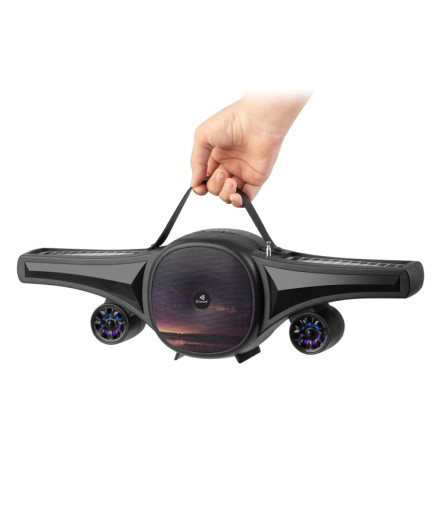 Тонколона Kisonli SC-21, Bluetooth, Солар, USB, SD, FM, Черен - 22321