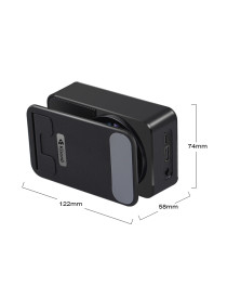 Тонколона със стойка за телефон Kisonli M2, Bluetooth, USB, RGB, Различни цветове - 22274