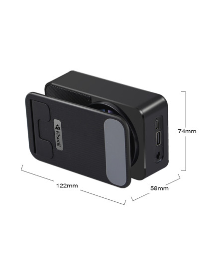 Тонколона със стойка за телефон Kisonli M2, Bluetooth, USB, RGB, Различни цветове - 22274