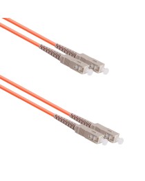 Оптичен пач кабел DeTech, SC-SC, UPC, Multimode, Duplex, 10м, Оранжев - 18337
