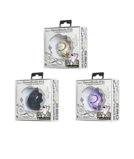 Bluetooth слушалки Remax OpenBuds P11, Черен - 20802