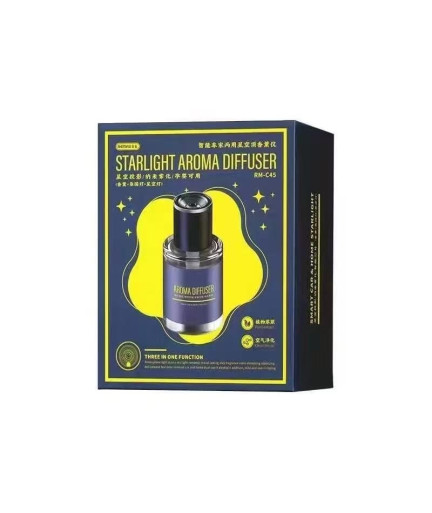 Арома дифузер Remax RM-C45, За автомобил и дом, Светещ, Черен - 17955