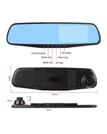 Видеорегистратор огледало за автомобил, No brand XL600, 4.19" - 13340