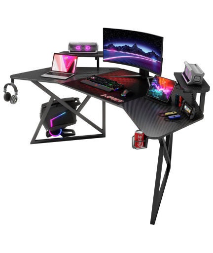 Геймърско бюро No brand D2204, 5 в 1, Черен - 74005