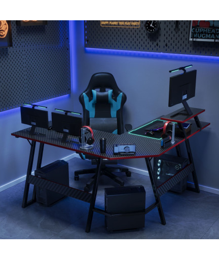 Геймърско бюро No brand D2206, Черен - 74006