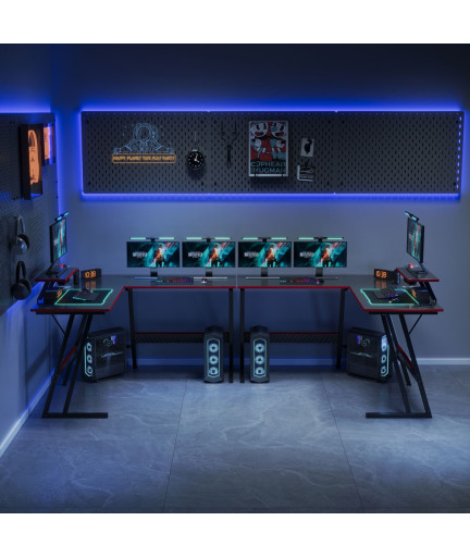 Геймърско бюро No brand D2206, Черен - 74006