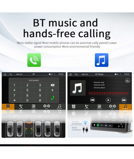 Преносим CarPlay / Android Auto дисплей No brand X500L, 7", За автомобил - 13309