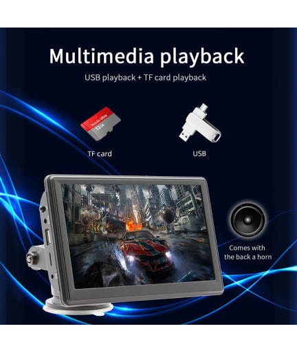 Преносим CarPlay / Android Auto дисплей No brand X500L, 7", За автомобил - 13309