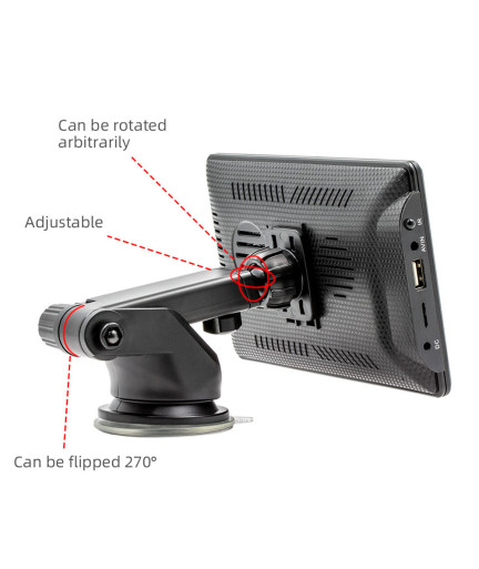 Преносим CarPlay / Android Auto дисплей No brand X500L, 7", За автомобил - 13309