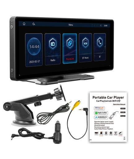 Преносим CarPlay / Android Auto дисплей No brand X5303, 10.26", За кола - 13319