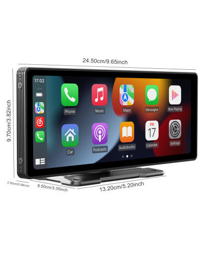 Преносим CarPlay / Android Auto дисплей No brand X5303, 10.26", За кола - 13319