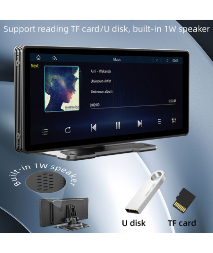 Преносим CarPlay / Android Auto дисплей No brand X5303, 10.26", За кола - 13319