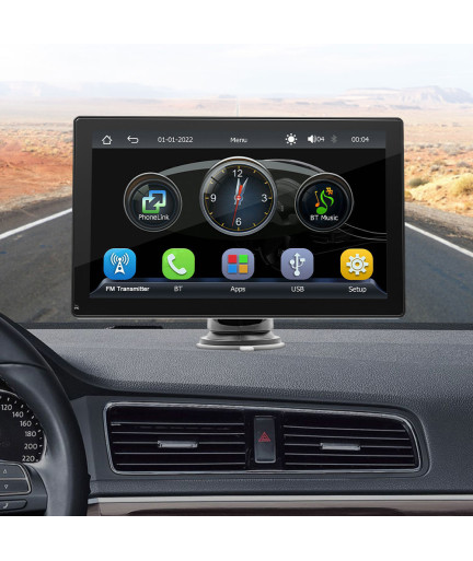 Преносим CarPlay / Android Auto дисплей No brand X5305L, 9", За автомобил - 13315