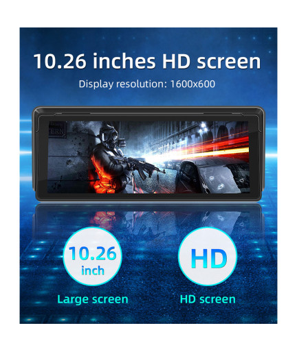 Преносим CarPlay / Android Auto дисплей No brand X5313, 10.26", За кола - 13318