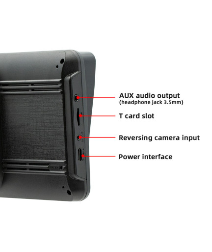 Преносим CarPlay / Android Auto дисплей No brand, X5570R, 7", За автомобил - 13322