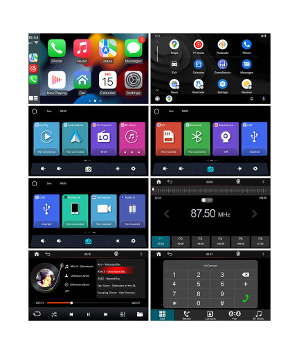 Преносим CarPlay / Android Auto дисплей No brand, X5570R, 7", За автомобил - 13322