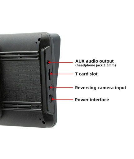Преносим CarPlay / Android Auto дисплей No brand, X5570R-L, 7", За автомобил - 13326