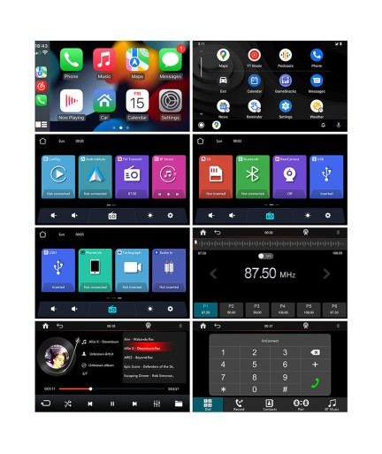 Преносим CarPlay / Android Auto дисплей No brand, X5570R-L, 7", За автомобил - 13326
