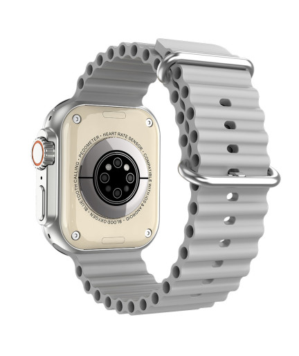 Смарт часовник Aurafit AM08 ultra 2, Amoled, Сребрист - 73134