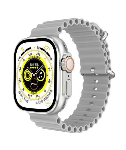 Смарт часовник Aurafit AM08 ultra 2, Amoled, Сребрист - 73134