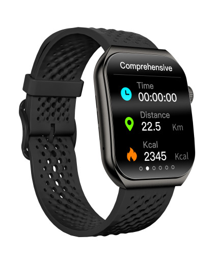 Смарт часовник Aurafit AM10B, Amoled, Черен - 73132