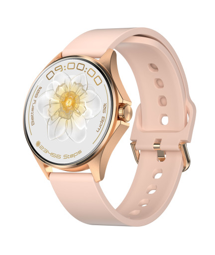 Смарт часовник Aurafit AM12, Amoled, Златист - 73131