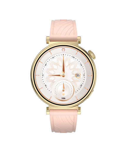 Смарт часовник Aurafit AM23, Amoled, Златист - 73128