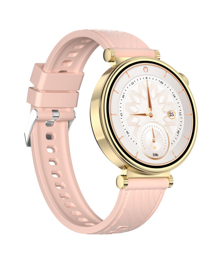 Смарт часовник Aurafit AM23, Amoled, Златист - 73128