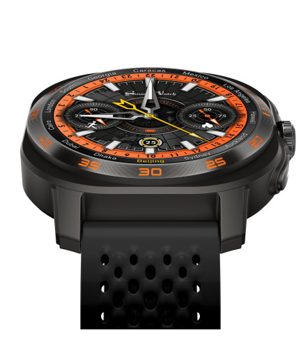 Смарт часовник Aurafit AM32, Amoled, Черен - 73125  