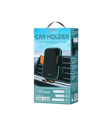 Универсална стойка за телефон Remax RM-C69, Безжично зареждане, Черен - 40532