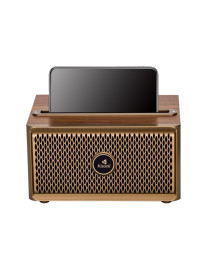 Тонколона Kisonli G1, Bluetooth, USB, SD, AUX, FM, Кафяв - 22309